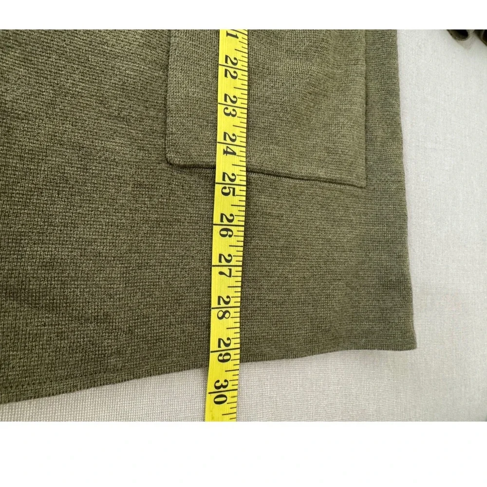 J. Crew Sweater Blazer Olive‎ Green Merino Wool Large